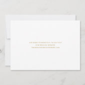 Eindelijk Elegant Antiek Goud Bruiloft Foto Save The Date (Achterkant)