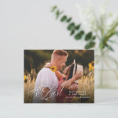 Eindelijk Elegant Foto opslaan Briefkaart Datum (Staand voorkant)