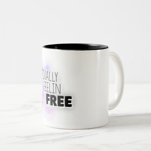Eindelijk Feelin Free Mok (Voorkant rechts)