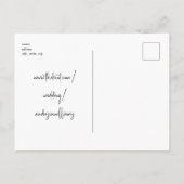 Eindelijk foto bruiloft Bewaar de datum Briefkaart (Achterkant)