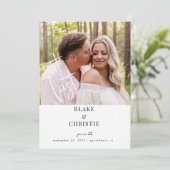 Eindelijk Foto Bruiloft Save The Date (Staand voorkant)