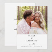 Eindelijk Foto Bruiloft Save The Date (Voorkant / Achterkant)