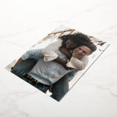 Eindelijk Foto Weddenschap Bespaar de datum Gold Folie Uitnodiging (Gedraaid)