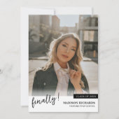 Eindelijk Fotocollage Afstudeerfeest  Kaart (Voorkant)