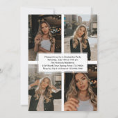 Eindelijk Fotocollage Afstudeerfeest  Kaart (Achterkant)