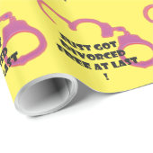 Eindelijk Funny Divorce gratis Cadeaupapier (Rol Hoek)