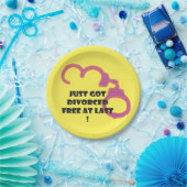 Eindelijk Funny Divorce gratis Papieren Bordje (Feest)