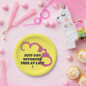 Eindelijk Funny Divorce gratis Papieren Bordje (Feest)