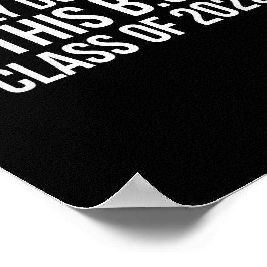 Eindelijk gedaan met deze BS CL van 2025 - Afstude Poster (Hoek)