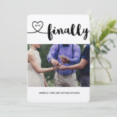 Eindelijk geHiterd! Save the Date. Kaart (Staand voorkant)