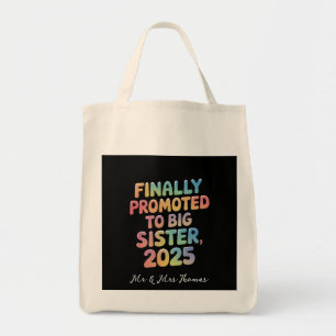 Eindelijk gepromoveerd tot Big Sister 2025 Schatti Tote Bag