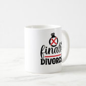 Eindelijk Gescheiden Grappige Koffiemok | Net Gesc (Voorkant rechts)
