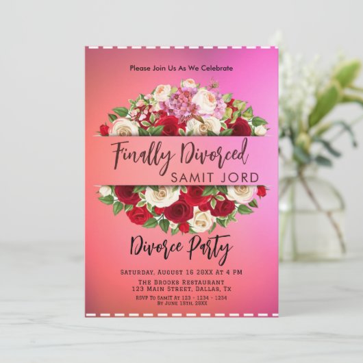 eindelijk gescheiden kaart (Staand voorkant)