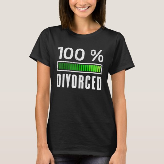 Eindelijk gescheiden partij gescheiden ex man Mann T-shirt (Voorkant)