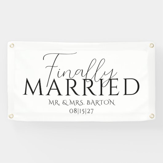 Eindelijk getrouwd auto banner (Horizontaal)