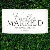 Eindelijk getrouwd auto banner