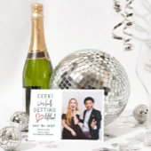Eindelijk Getrouwd Huwelijk Save The Date Kaart