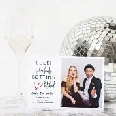 Eindelijk Getrouwd Huwelijk Save The Date Kaart