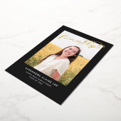 Eindelijk Gold Foil op aankondiging zwart Afstuder (Gedraaid)