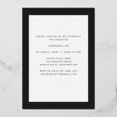 Eindelijk Gold Foil op aankondiging zwart Afstuder (Achterkant)