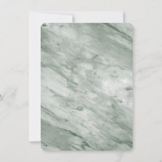 Eindelijk Gold Script Hunter Green Arch Framed Fot Save The Date (Achterkant)