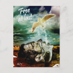 Eindelijk gratis - Briefkaart