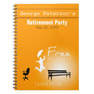 Eindelijk gratis! Gastenboek Pensioneringspartij Notitieboek