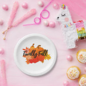 eindelijk herfst papieren bordje (Feest)