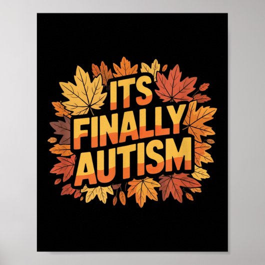 Eindelijk het Autisme van de herfst Poster (Voorkant)