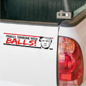 Eindelijk iemand met een overall - Trump 2016 -.pn Bumpersticker (Op Truck)