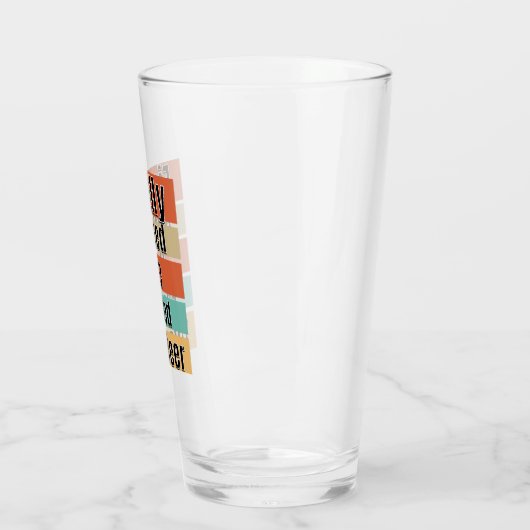 Eindelijk in ruste. Ik heb deze bier verdiend Glas (Links)