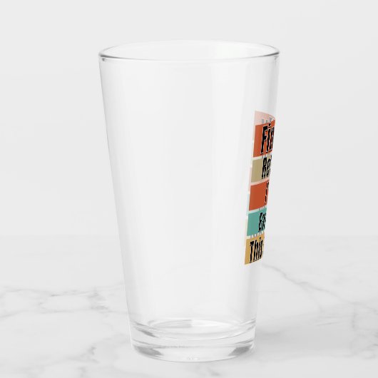 Eindelijk in ruste. Ik heb deze bier verdiend Glas (Rechts)