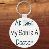 Eindelijk is mijn zoon dokter sleutelhanger (Voorkant)