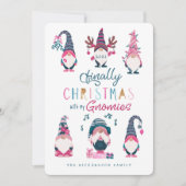 Eindelijk Kerstmis met mijn Gnomen Funny Gnomen Feestdagenkaart (Voorkant)