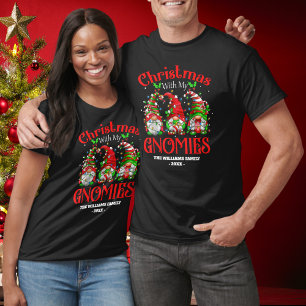 Eindelijk Kerstmis met mijn Gnomies Family Matchin T-shirt
