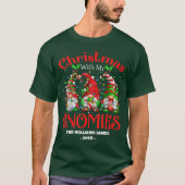 Eindelijk Kerstmis met mijn kabouters familie groe T-shirt (Voorkant)
