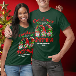 Eindelijk Kerstmis met mijn kabouters familie groe T-shirt