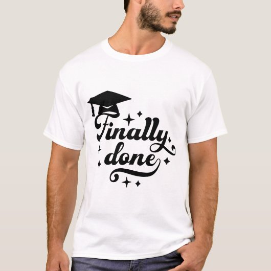 Eindelijk Klaar Afstudeerscriptie Ster Ontwerp T-shirt (Voorkant)