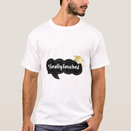 Eindelijk klaar Afstuderen Bubble Gold Pet T-shirt