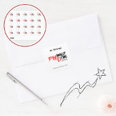 Eindelijk klaar - Grappig PHD Afstudeer Spreuk Ont Vierkante Sticker