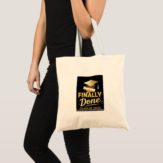 Eindelijk Klaar Klas van 2026 Afstudeerontwerp | B Tote Bag (Voorkant (product))