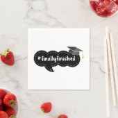 Eindelijk klaar met Afstuderen Black Bubble Servet (Insitu)