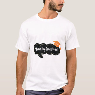 Eindelijk klaar met de Afstuderen bubbel T-shirt