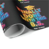 Eindelijk klaar met de B.S. Een humoristisch Afstu Cadeaupapier (Rol Hoek)