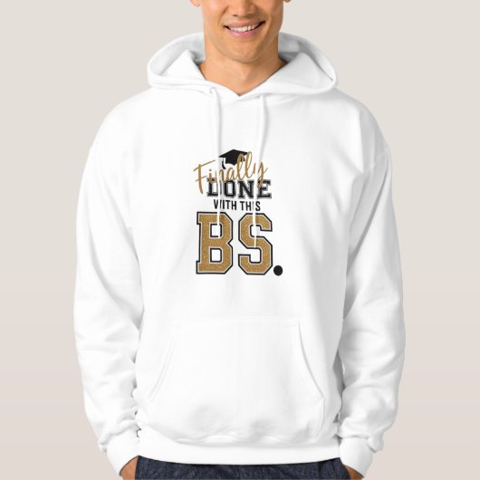 Eindelijk Klaar Met Deze BS Afstudeerders Hoodie (Voorkant)