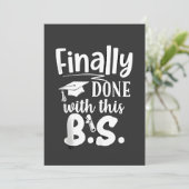 Eindelijk klaar met deze BS Funny afstuderen 2025 Bedankkaart (Staand voorkant)