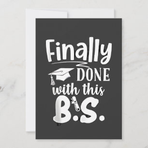 Eindelijk klaar met deze BS Funny afstuderen 2025 Feestdagenkaart
