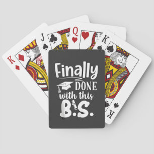 Eindelijk klaar met deze BS Funny afstuderen 2025 Pokerkaarten