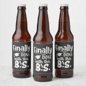 Eindelijk klaar met deze onzin Leuk afstuderen 202 Bier Etiket (Flessen)