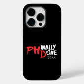 Eindelijk klaar - Zwarte afstudeerquote ontwerp vo Case-Mate iPhone Case (Achterkant)